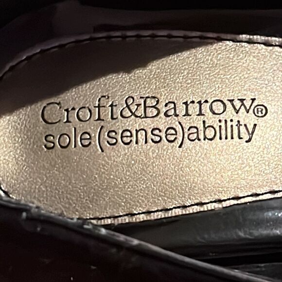 Croft & Barrow Sole(sense)ability w/ Faux Suede & Flower Embellish Heel-Size 9 - Picture 6 of 12